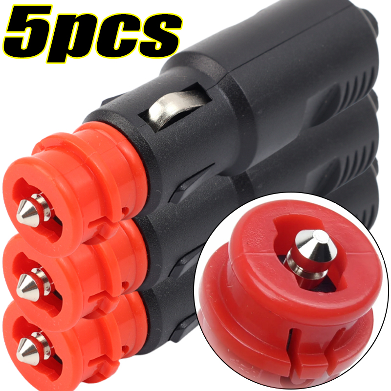 Accessories Experts Vape - ユニバーサルカーシガーソケットプラグ 12V-24V 多目的ソケットアダプター 電子機器充電用 シンプルなカーアクセサリー 1-5個
